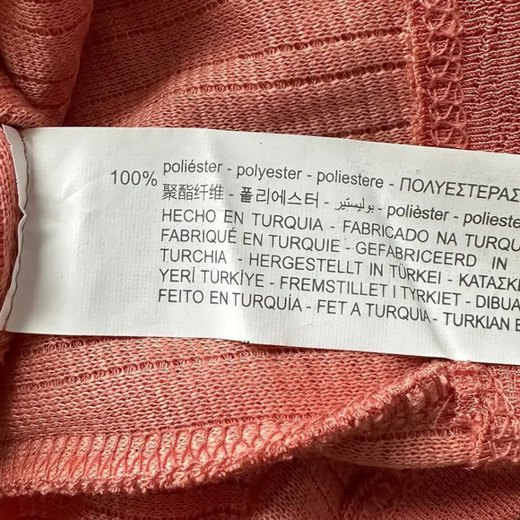 ZARA Coral Button Down Tank Maxi Dress Large - Picture 6 of 6